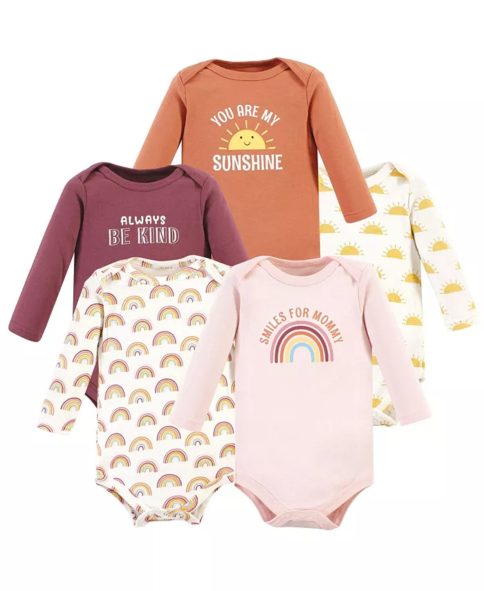 Детские боди с длинными рукавами из хлопка, набор 5 штук Hudson Baby, мультиколор
Детские боди с длинными рукавами из хлопка, набор 5 штук Hudson Baby, мультиколор