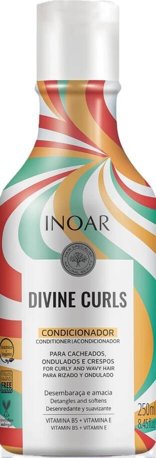 Кондиционер для вьющихся волос INOAR Divine Curls 250 мл
Кондиционер для вьющихся волос INOAR Divine Curls 250 мл