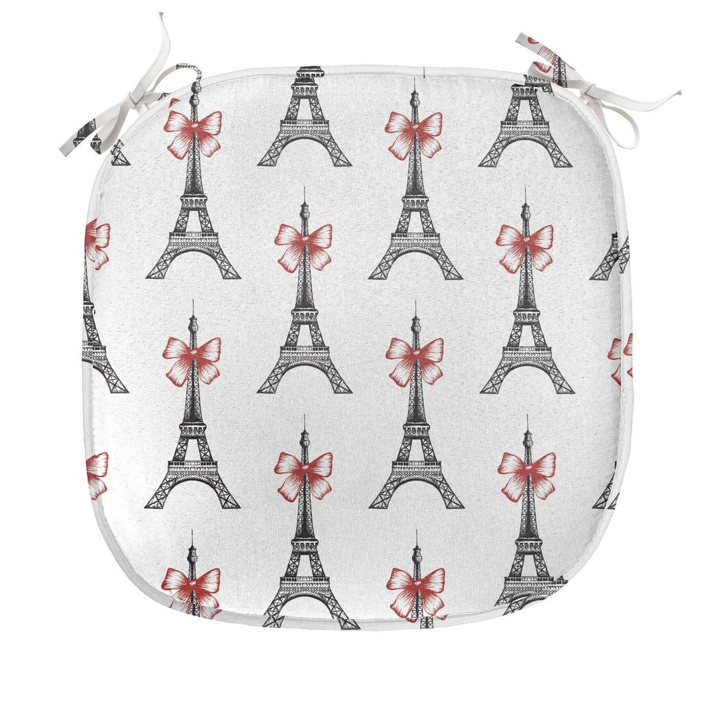 Подушка для обеденного стула ABAKUHAUS Eiffel, эскиз Towers Bowties, декоративная водонепроницаемая подушка с ремнями для кухонных сидений, 40 см x 40 см, рубиново-черный белый
Подушка для обеденного стула ABAKUHAUS Eiffel, эскиз Towers Bowties, декоративная водонепроницаемая подушка с ремнями для кухонных сидений, 40 см x 40 см, рубиново-черный белый