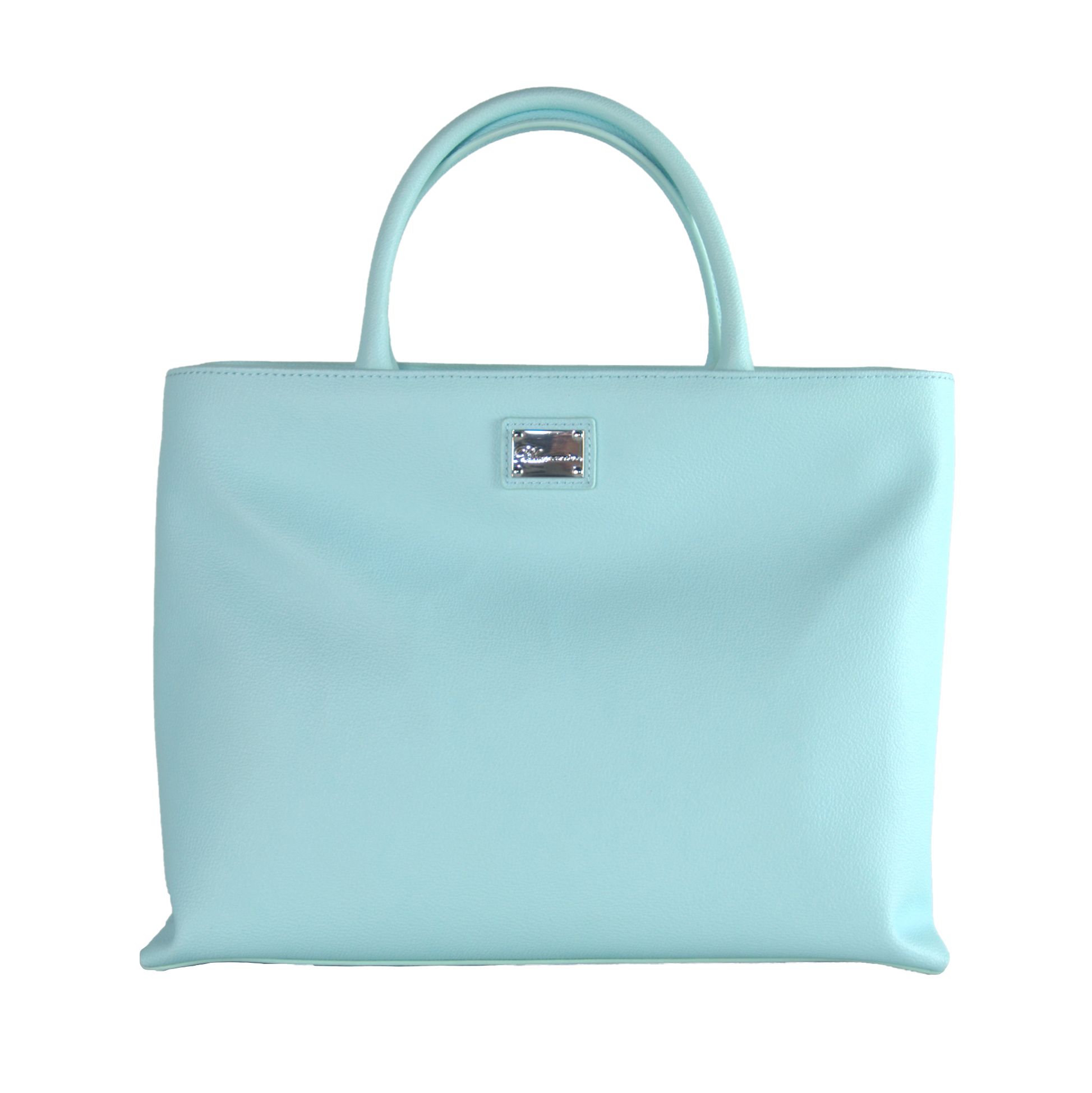 Женская сумка из полиэстера голубого цвета Blumarine
Женская сумка из полиэстера голубого цвета Blumarine