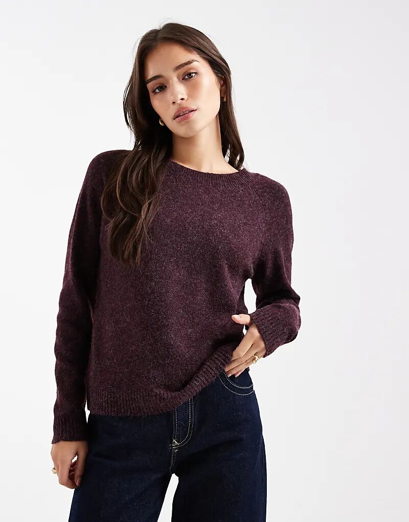 Вязаный джемпер Vero Moda с круглым вырезом в цвете бордовый меланж
Вязаный джемпер Vero Moda с круглым вырезом в цвете бордовый меланж