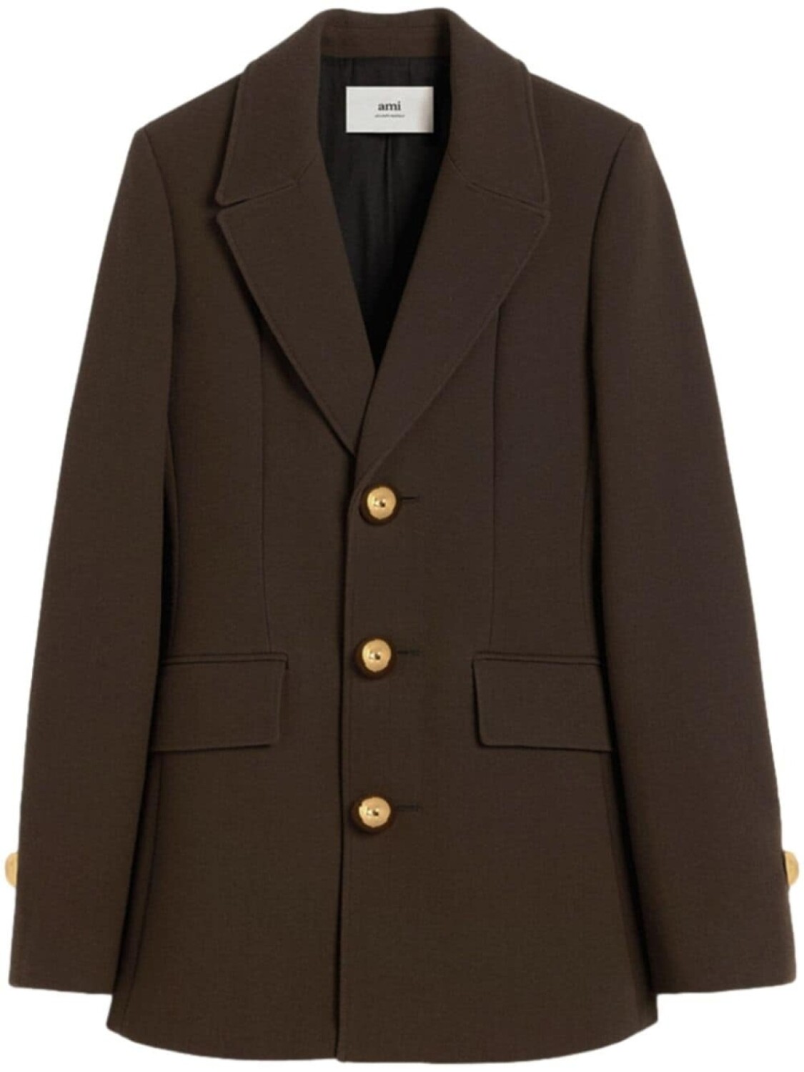 AMI Paris приталенный пиджак, коричневый
AMI Paris приталенный пиджак, коричневый