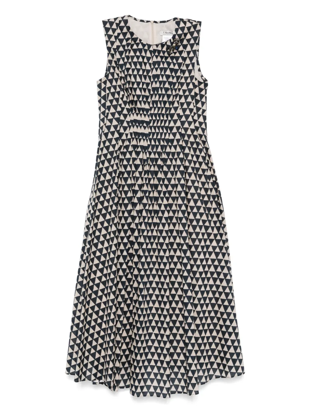 Плиссированное платье миди с принтом 'S Max Mara, синий
Плиссированное платье миди с принтом 'S Max Mara, синий