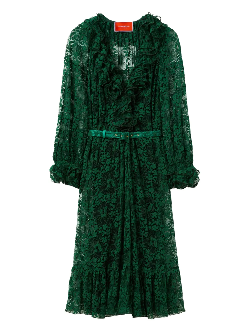 Платье миди с кружевной отделкой La DoubleJ, зеленый
Платье миди с кружевной отделкой La DoubleJ, зеленый