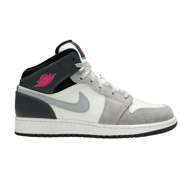 Кроссовки Air Jordan Air Jordan 1 Mid GS 'White Grey Hyper Pink', белый
Кроссовки Air Jordan Air Jordan 1 Mid GS 'White Grey Hyper Pink', белый