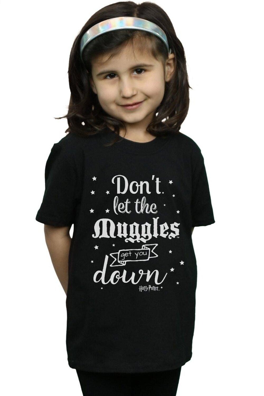 Хлопковая футболка Don't Let The Muggles Harry Potter, черный
Хлопковая футболка Don't Let The Muggles Harry Potter, черный