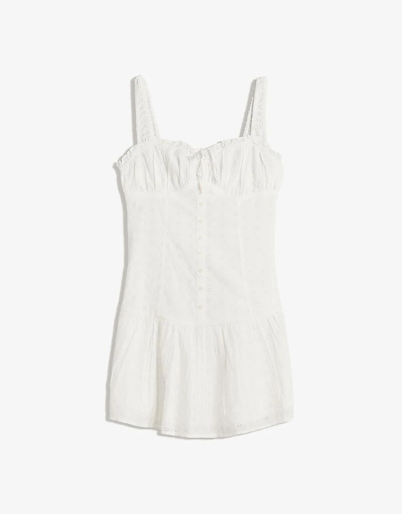 Приталенное мини-платье Bershka с вышивкой и воланом белого цвета
Приталенное мини-платье Bershka с вышивкой и воланом белого цвета