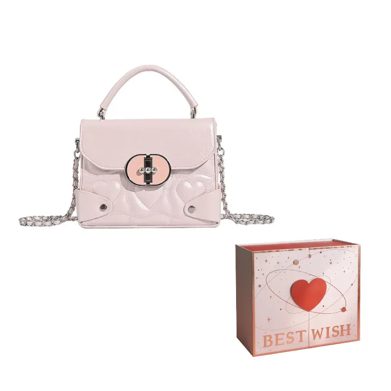 HAWA Искусственная кожа цепочка сумка маленькая квадратная сумка через плечо женская классическая белая розовая, Pink Heart
HAWA Искусственная кожа цепочка сумка маленькая квадратная сумка через плечо женская классическая белая розовая, Pink Heart