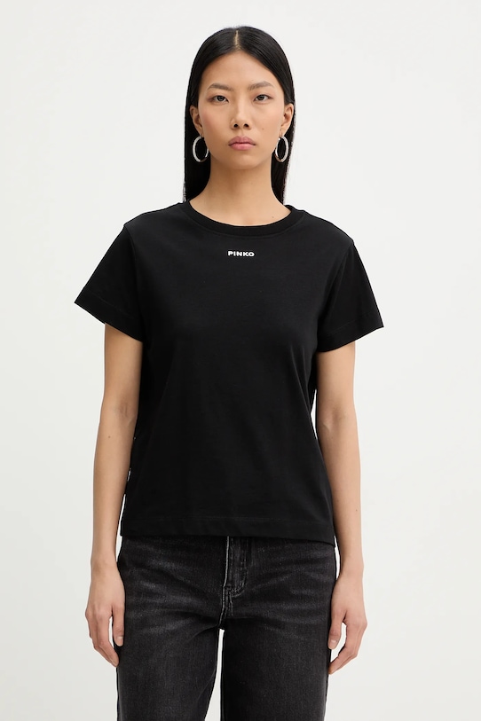 Хлопковая футболка Pinko, черный
Хлопковая футболка Pinko, черный