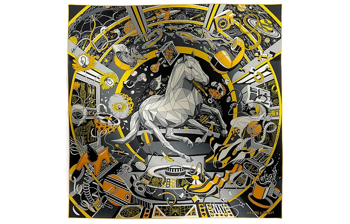 Шелковый шарф Unisex серый HERMES
Шелковый шарф Unisex серый HERMES