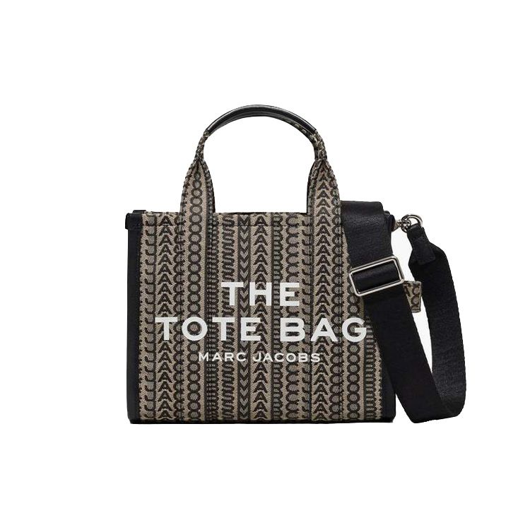 MARC JACOBS Маленькая коричневая сумка-тоут с монограммным жаккардовым узором
MARC JACOBS Маленькая коричневая сумка-тоут с монограммным жаккардовым узором