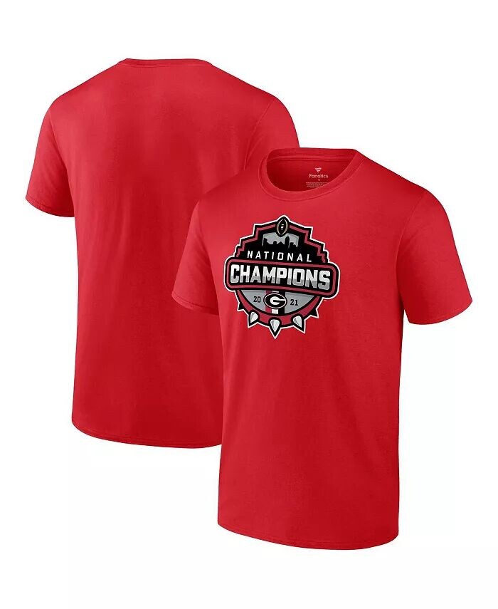 Мужская футболка с официальным логотипом Red Georgia Bulldogs College Football Playoff 2021 National Champions Fanatics
Мужская футболка с официальным логотипом Red Georgia Bulldogs College Football Playoff 2021 National Champions Fanatics