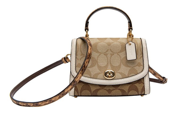 Сумка кросс-боди Tilly из холста с кожаной отделкой миниатюрная женская цвета хаки коричневый с монограммой COACH
Сумка кросс-боди Tilly из холста с кожаной отделкой миниатюрная женская цвета хаки коричневый с монограммой COACH