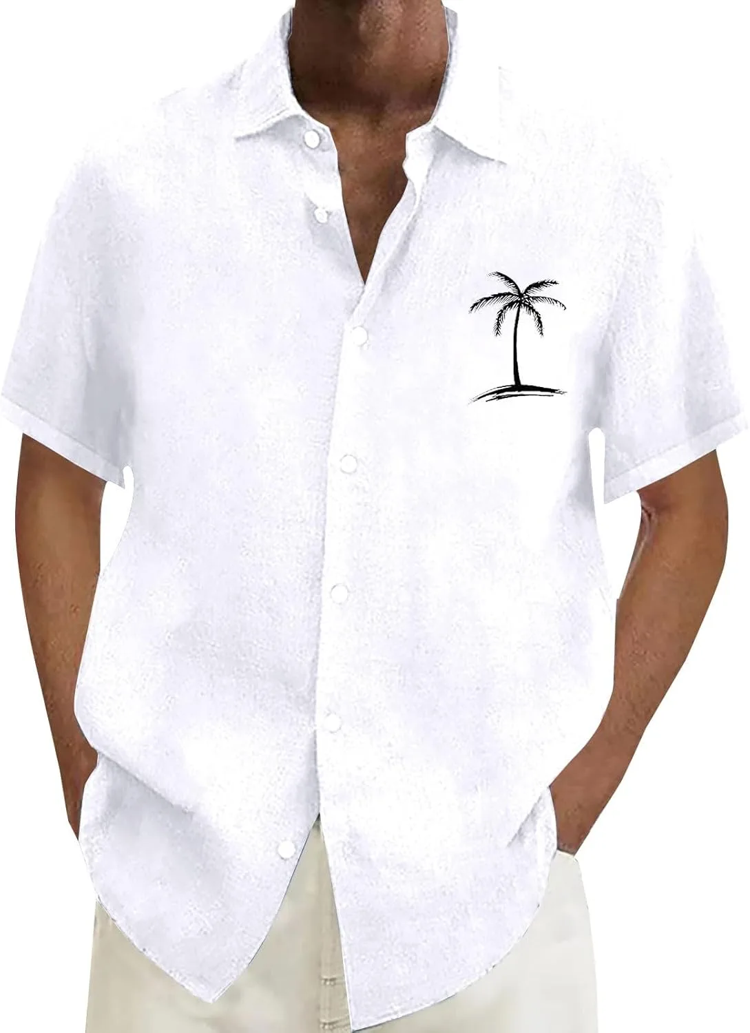 Мужская рубашка с коротким рукавом и карманом Palm Trees HJINGSUN
Мужская рубашка с коротким рукавом и карманом Palm Trees HJINGSUN