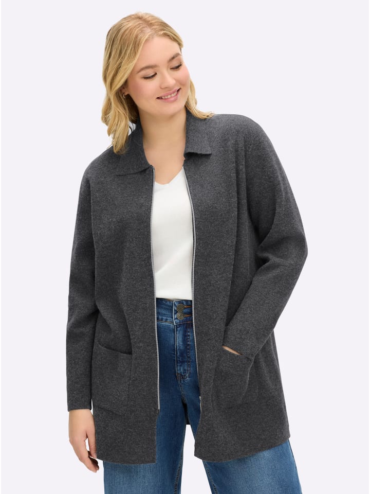 Кардиган цвета графитовый меланж sheego
Кардиган цвета графитовый меланж sheego