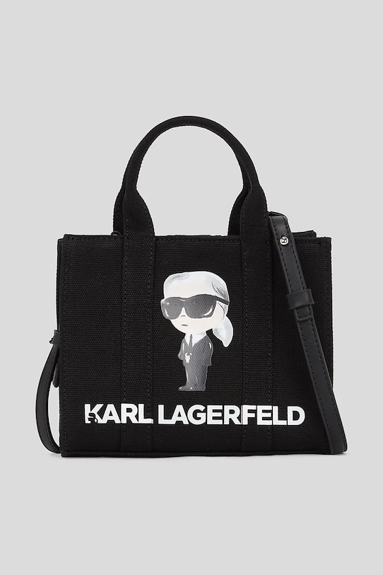 Хлопковая сумка Karl Lagerfeld, черный 
Хлопковая сумка Karl Lagerfeld, черный