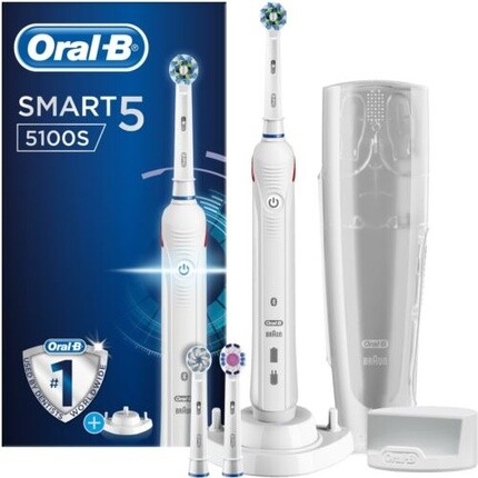 ORAL-B Smart 5 White электрическая зубная щетка с аккумулятором и таймером на 5 скоростей
ORAL-B Smart 5 White электрическая зубная щетка с аккумулятором и таймером на 5 скоростей