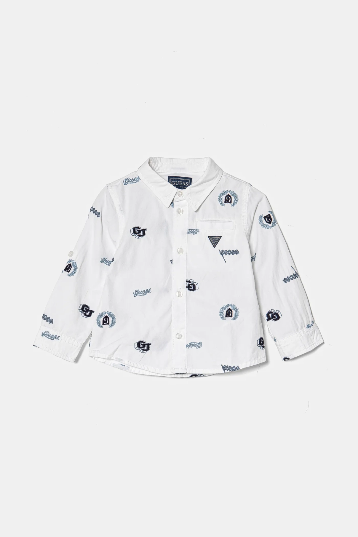 Хлопковая рубашка для детей Guess, белый
Хлопковая рубашка для детей Guess, белый