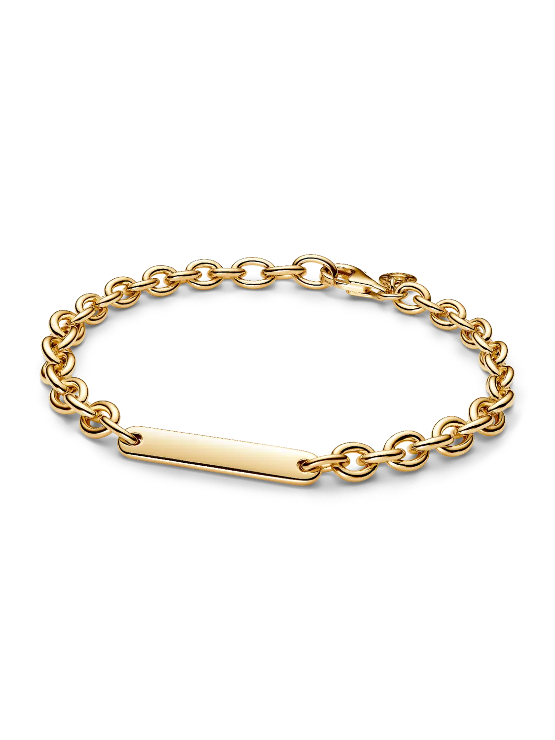 Браслет из звеньев с гравировкой Pandora, 14-каратное золотое покрытие
Браслет из звеньев с гравировкой Pandora, 14-каратное золотое покрытие