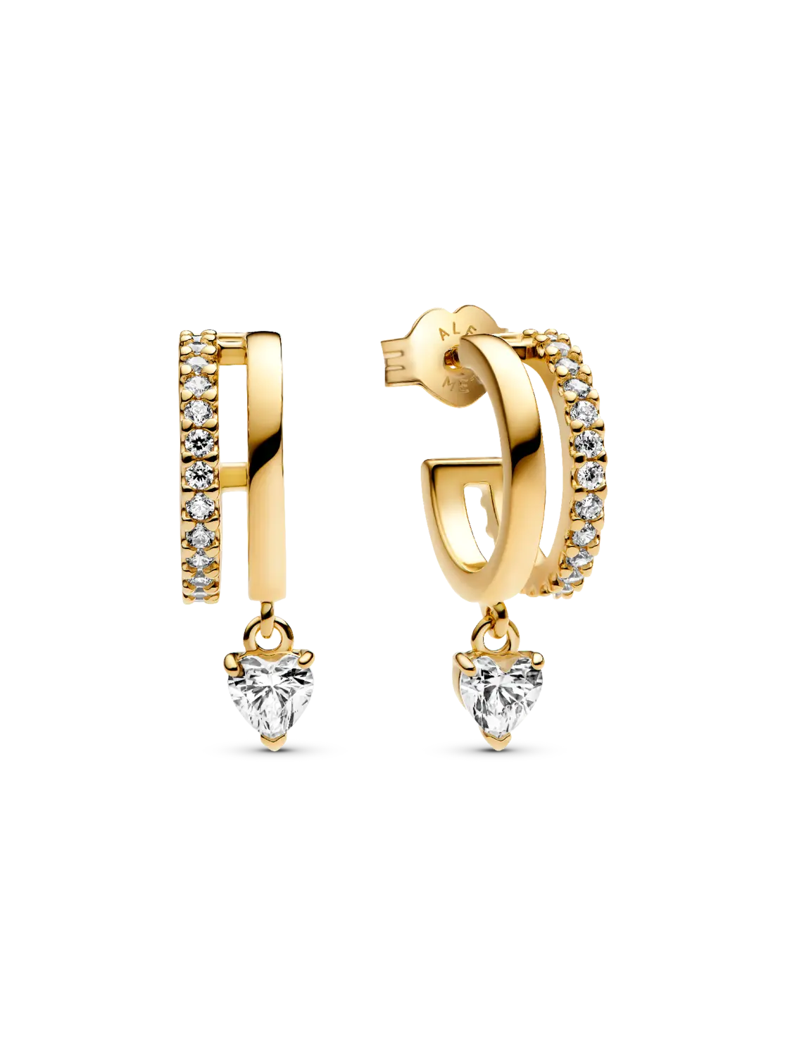 Серьги-кольца в форме сердца Pandora, 14-каратное золотое покрытие
Серьги-кольца в форме сердца Pandora, 14-каратное золотое покрытие