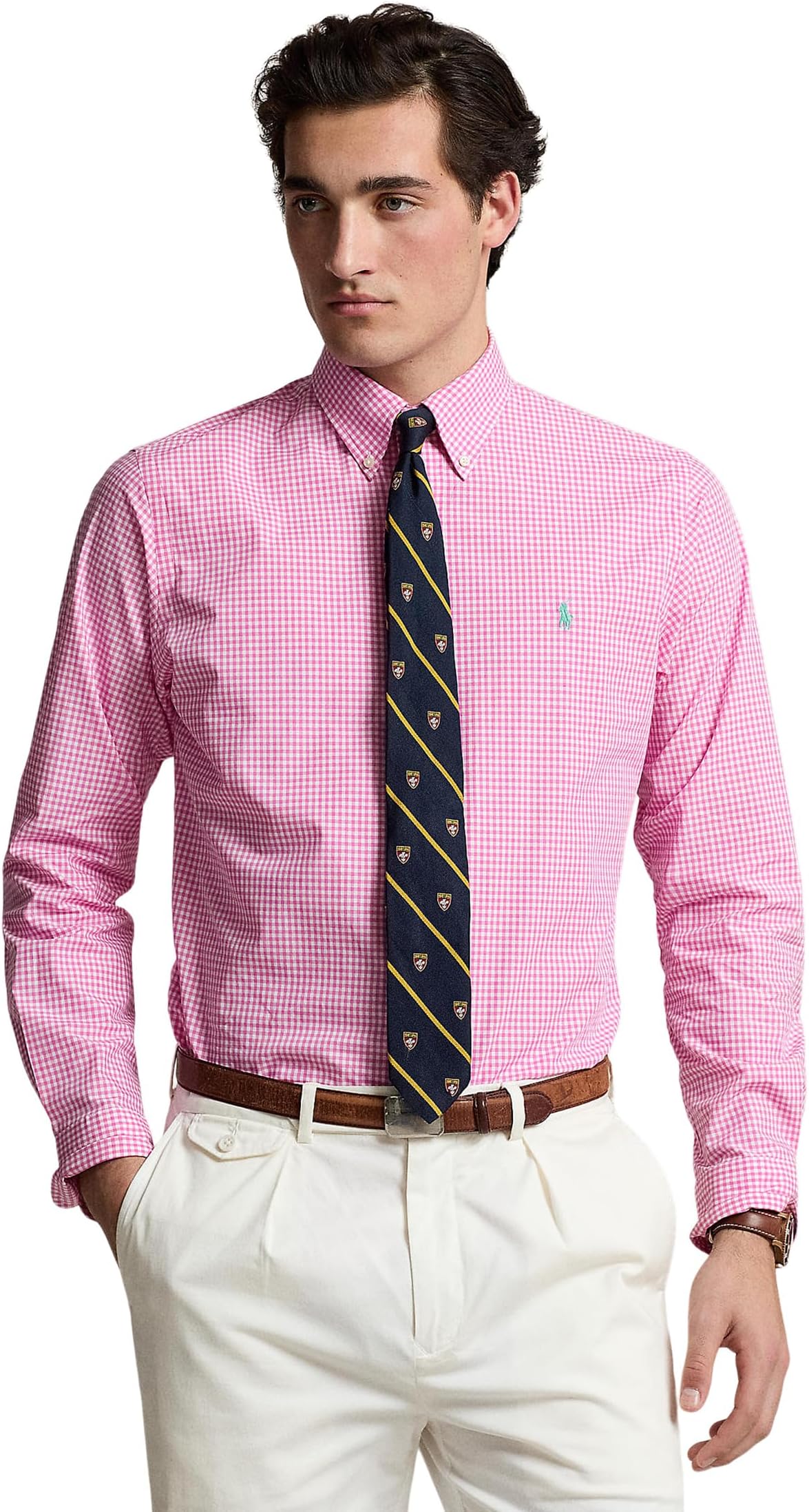 Рубашка Polo Ralph Lauren Classic Fit Gingham Stretch Poplin Shirt, цвет 4656L Resort Rose/White
Рубашка Polo Ralph Lauren Classic Fit Gingham Stretch Poplin Shirt, цвет 4656L Resort Rose/White