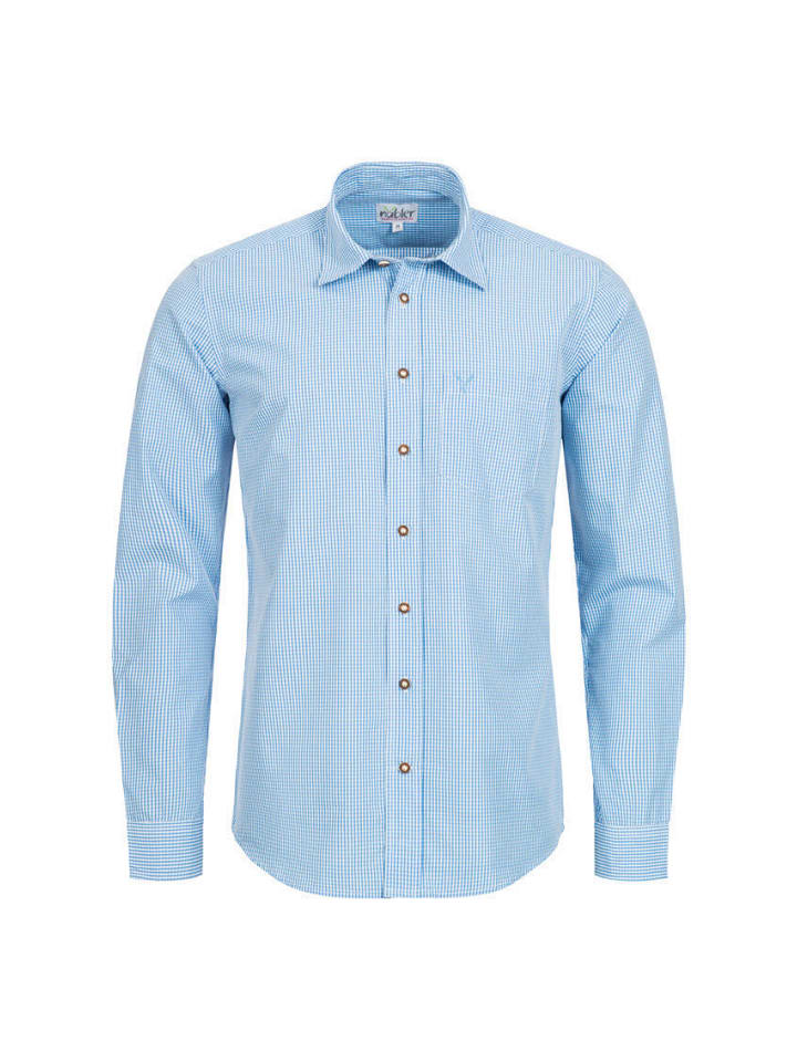 Традиционная рубашка Руди с длинными рукавами светло-голубого цвета Nübler
Традиционная рубашка Руди с длинными рукавами светло-голубого цвета Nübler