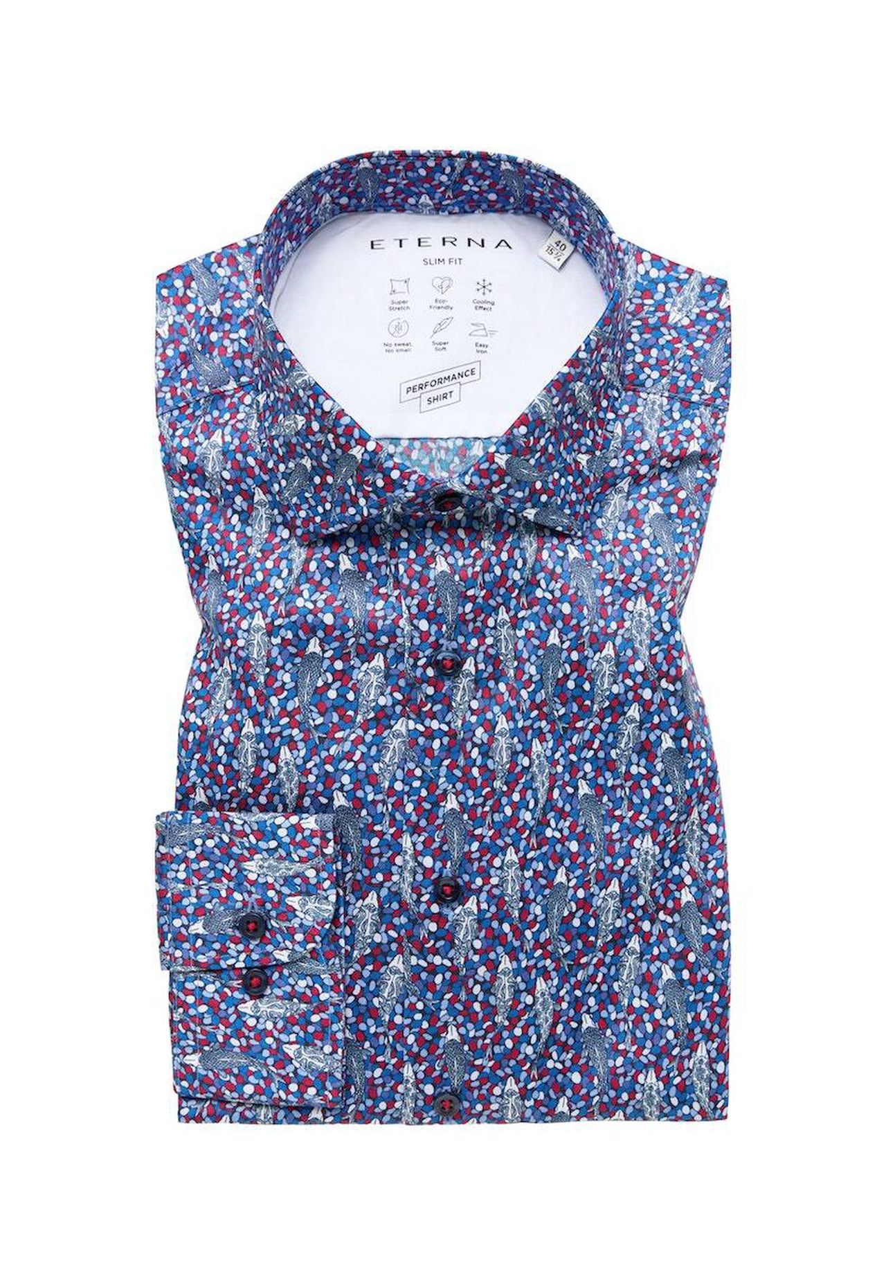 Рубашка с длинным рукавом ETERNA, синий
Рубашка с длинным рукавом ETERNA, синий