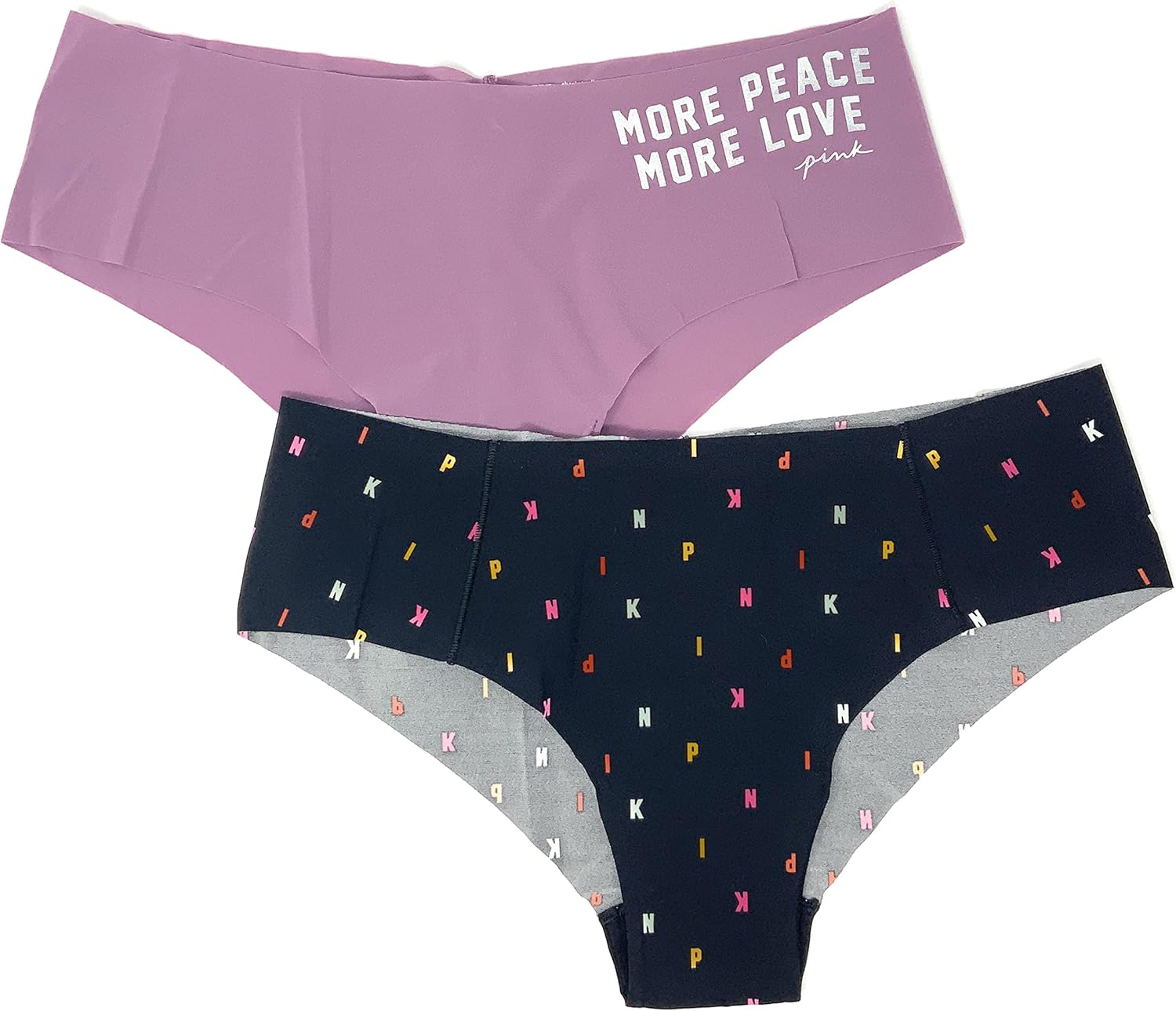 Victoria's Secret Pink No-Show Cheekster трусики, набор из 2 штук, Mauve Peace/Black Logos
Victoria's Secret Pink No-Show Cheekster трусики, набор из 2 штук, Mauve Peace/Black Logos