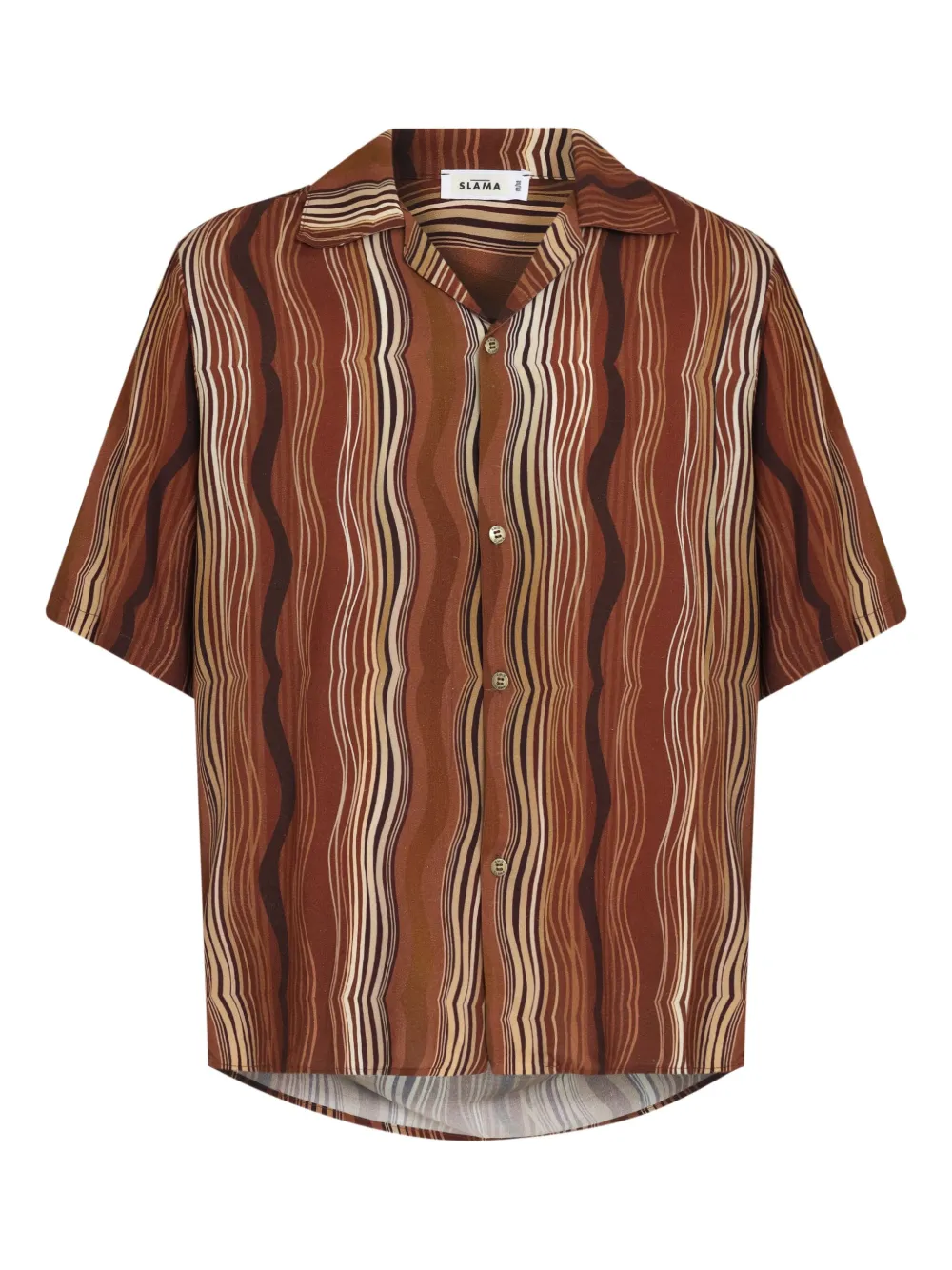 Рубашка с короткими рукавами и узором Amir Slama, коричневый
Рубашка с короткими рукавами и узором Amir Slama, коричневый