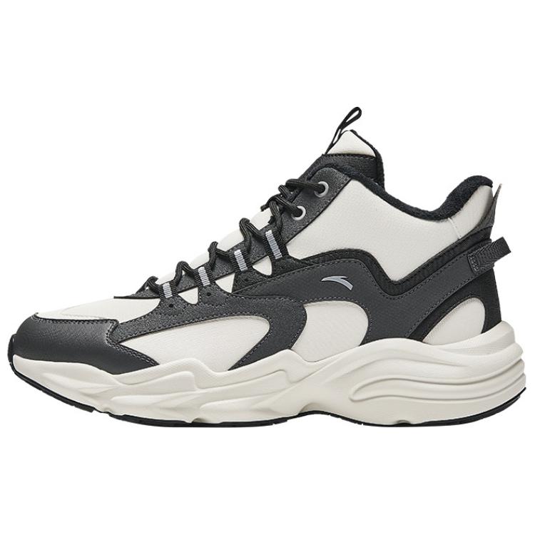 ANTA Мужские повседневные кроссовки Walker с высоким берцем, противоскользящие и износостойкие, водонепроницаемые, белые, черные 
ANTA Мужские повседневные кроссовки Walker с высоким берцем, противоскользящие и износостойкие, водонепроницаемые, белые, черные