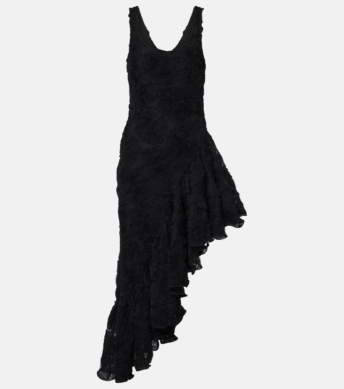 Платье миди с цветочным принтом и оборками Rotate, черный
Платье миди с цветочным принтом и оборками Rotate, черный