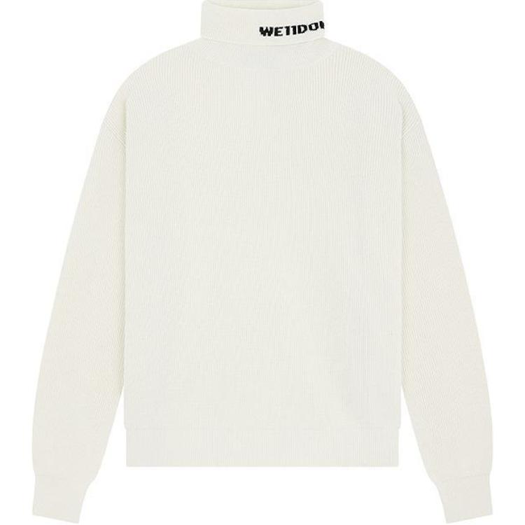 Джемпер с воротником-водолазкой и интарсией WE11DONE, айвори
Джемпер с воротником-водолазкой и интарсией WE11DONE, айвори