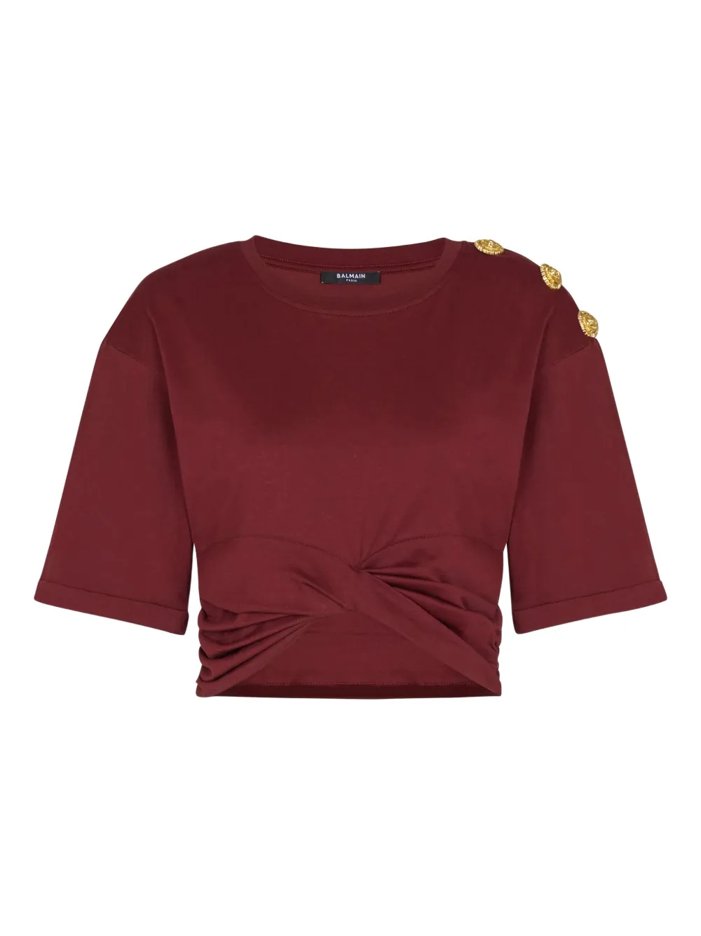 Топ с декоративными пуговицами Balmain, красный
Топ с декоративными пуговицами Balmain, красный