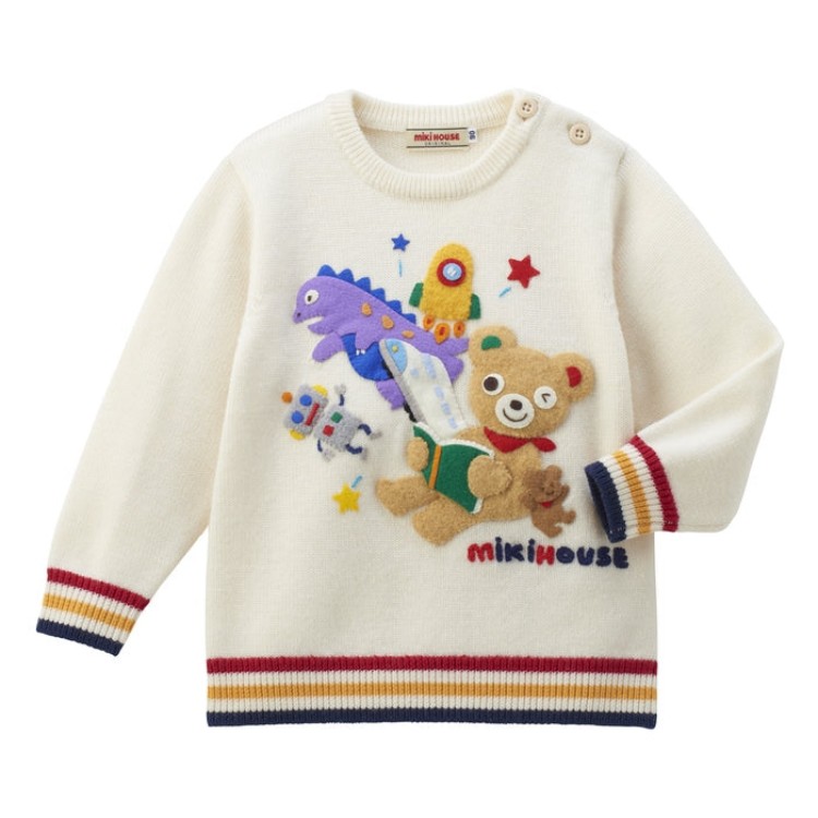 MIKI HOUSE Свитер 24AW Ivory детский
MIKI HOUSE Свитер 24AW Ivory детский