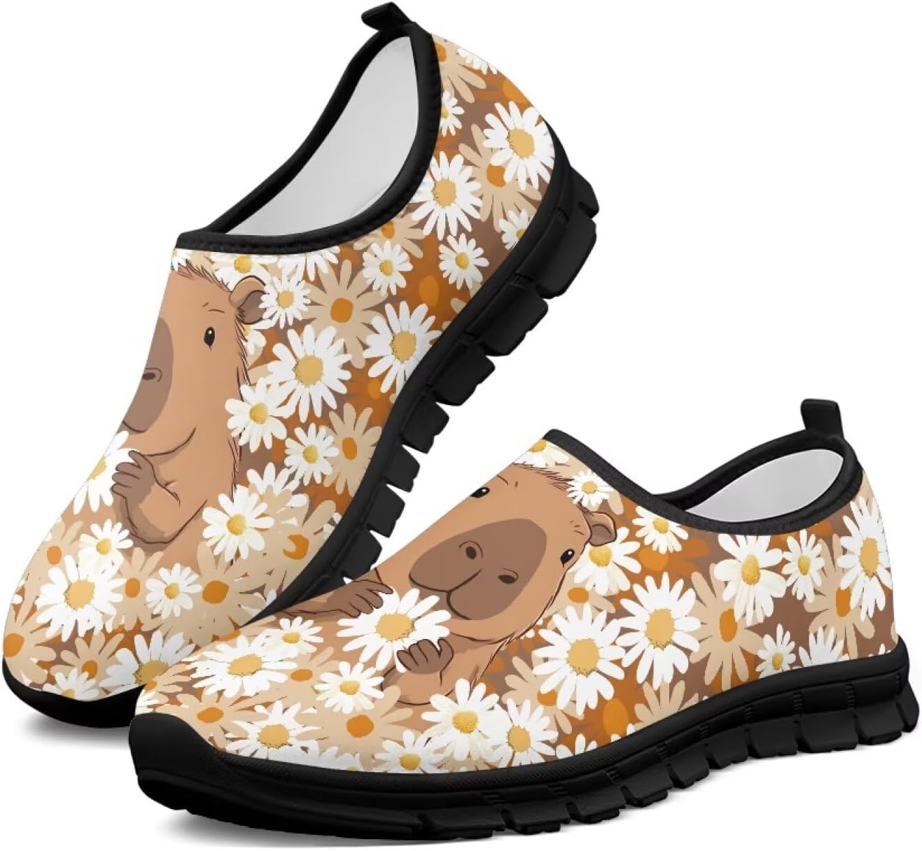 Женские кроссовки для ходьбы с поддержкой свода стопы, слипоны, противоскользящие, удобные, дышащие, размер США 5.5-13.5 Chririnla, Daisy Capybara
Женские кроссовки для ходьбы с поддержкой свода стопы, слипоны, противоскользящие, удобные, дышащие, размер США 5.5-13.5 Chririnla, Daisy Capybara