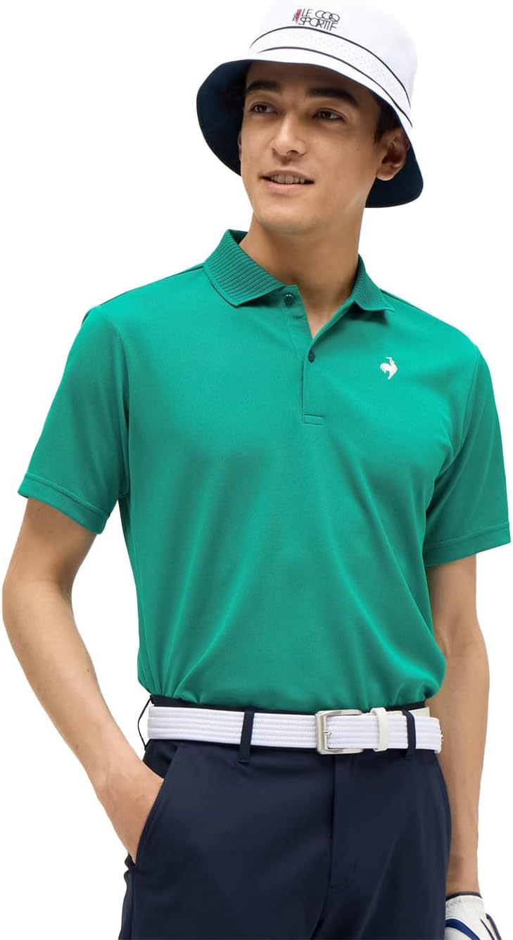 Мужская рубашка-поло Le Coq Sportif с коротким рукавом, воротником, простой дизайн, влагоотводящая, быстросохнущая, с защитой от УФ-излучения, рубашка для гольфа, LG5FHS02M, зеленый
Мужская рубашка-поло Le Coq Sportif с коротким рукавом, воротником, простой дизайн, влагоотводящая, быстросохнущая, с защитой от УФ-излучения, рубашка для гольфа, LG5FHS02M, зеленый