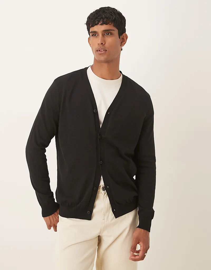 Свободный легкий вязаный кардиган ASOS DESIGN черного цвета
Свободный легкий вязаный кардиган ASOS DESIGN черного цвета