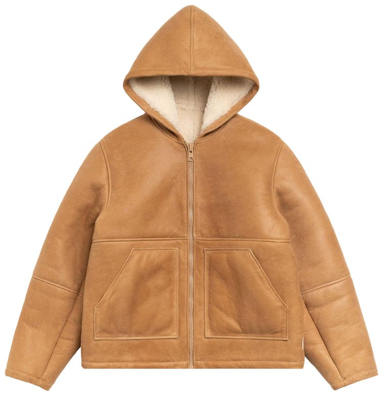 Куртка Stussy с капюшоном и меховой подкладкой, коричневый
Куртка Stussy с капюшоном и меховой подкладкой, коричневый