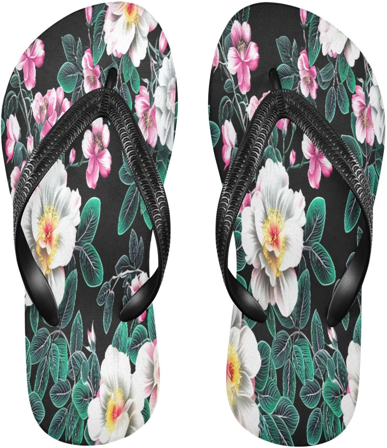 Мужские пляжные шлепанцы с белым цветочным узором, черные резиновые сланцы для душа, нескользящие летние тапочки для ходьбы Sinestour
Мужские пляжные шлепанцы с белым цветочным узором, черные резиновые сланцы для душа, нескользящие летние тапочки для ходьбы Sinestour