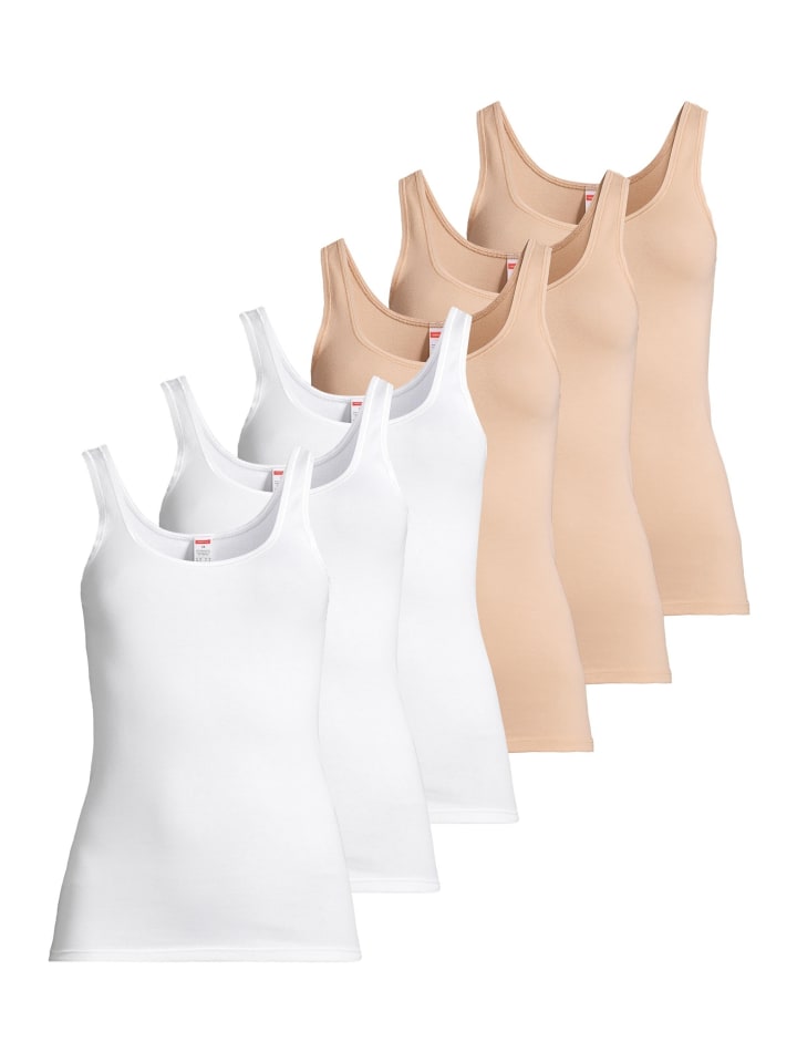 Conta Нижняя рубашка / Ребристый топ белого/бежевого цвета
Conta Нижняя рубашка / Ребристый топ белого/бежевого цвета