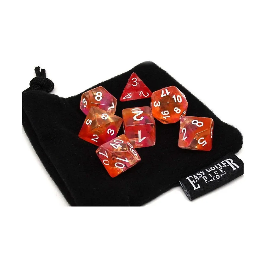 Розовый и оранжевый ледник с белым (7), Dice - 7 Piece Poly Sets - Glacier/Translucent (Easy Roller Dice)
Розовый и оранжевый ледник с белым (7), Dice - 7 Piece Poly Sets - Glacier/Translucent (Easy Roller Dice)