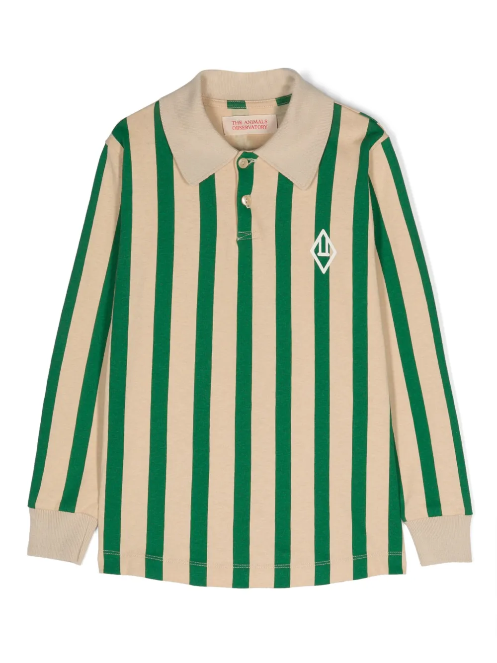 Рубашка поло Eel в полоску The Animals Observatory, нейтральный 
Рубашка поло Eel в полоску The Animals Observatory, нейтральный