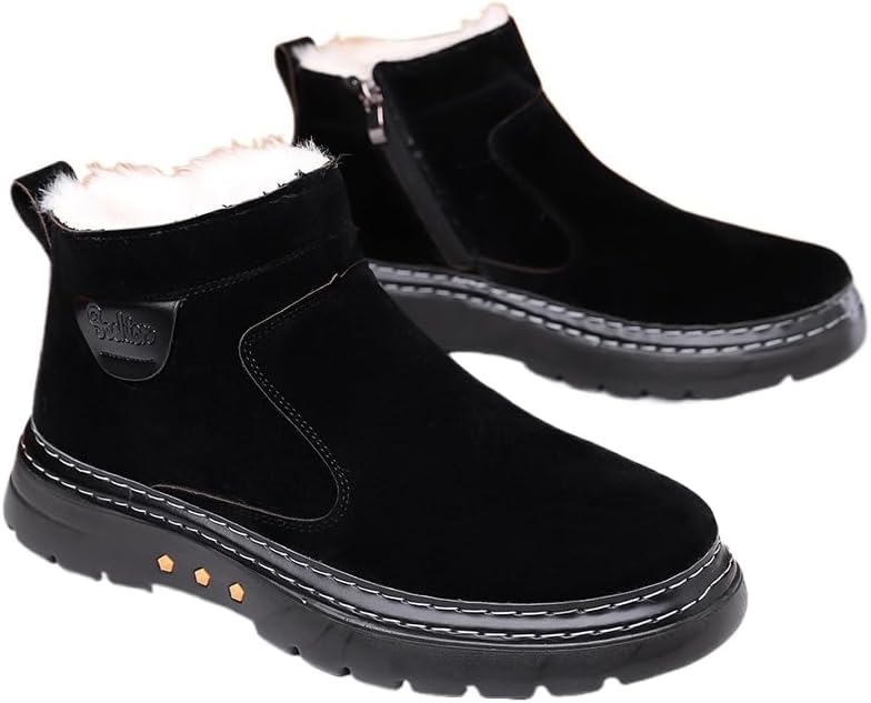 Зимние мужские ботинки с отделкой из замши, утепленные флисом, водонепроницаемые, с нескользящей подошвой, для холодной погоды, повседневные, теплая обувь для прогулок на улице Qacksv, черный
Зимние мужские ботинки с отделкой из замши, утепленные флисом, водонепроницаемые, с нескользящей подошвой, для холодной погоды, повседневные, теплая обувь для прогулок на улице Qacksv, черный