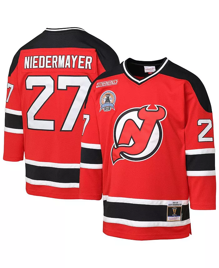 Футболка игрока Scott Niedermayer New Jersey Devils 1999/00 Blue Line для подростков, красная Mitchell & Ness
Футболка игрока Scott Niedermayer New Jersey Devils 1999/00 Blue Line для подростков, красная Mitchell & Ness