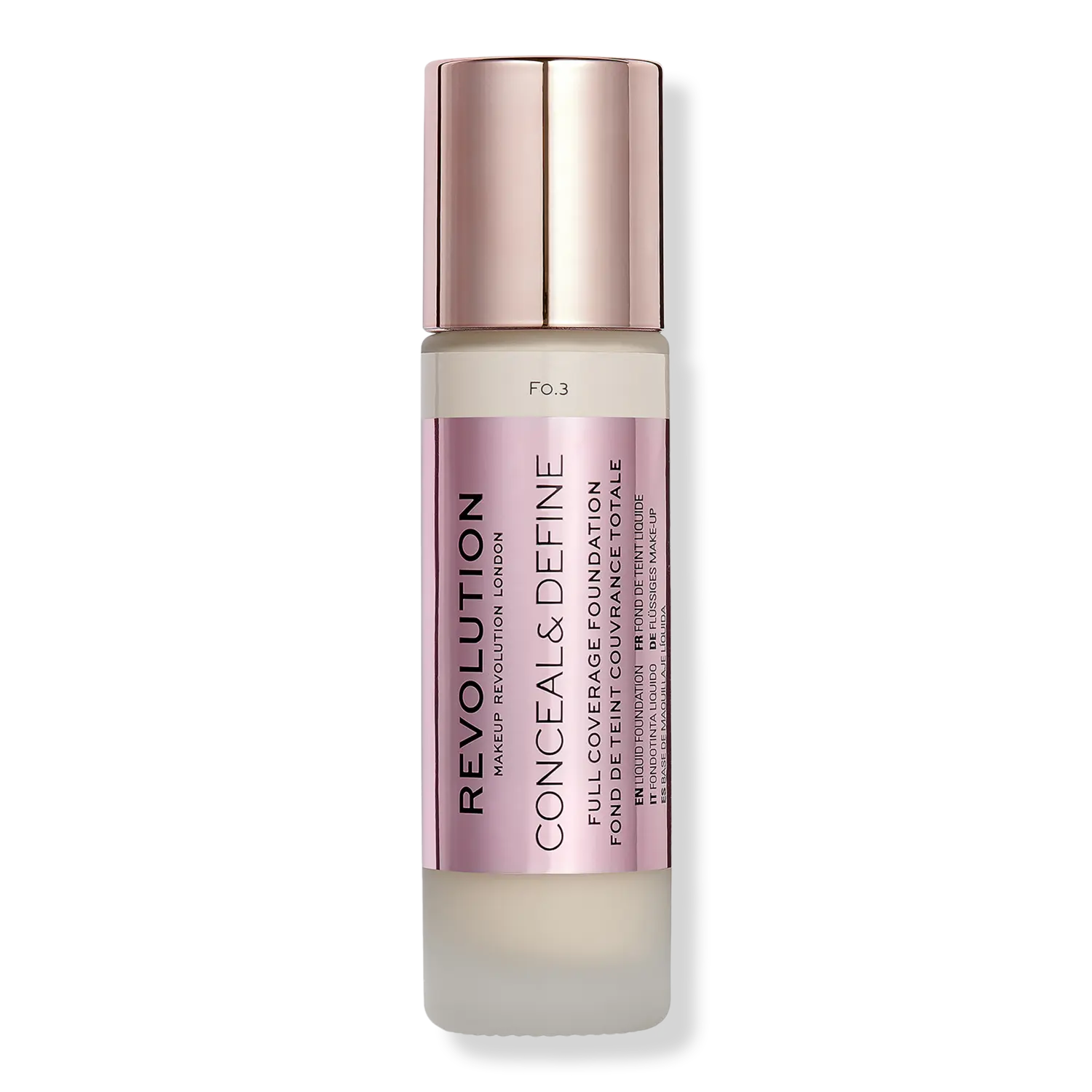 Тональный крем Conceal & Define с полным покрытием Revolution Beauty, F0.3 (for fairest skin tones w/ a yellow undertone)
Тональный крем Conceal & Define с полным покрытием Revolution Beauty, F0.3 (for fairest skin tones w/ a yellow undertone)