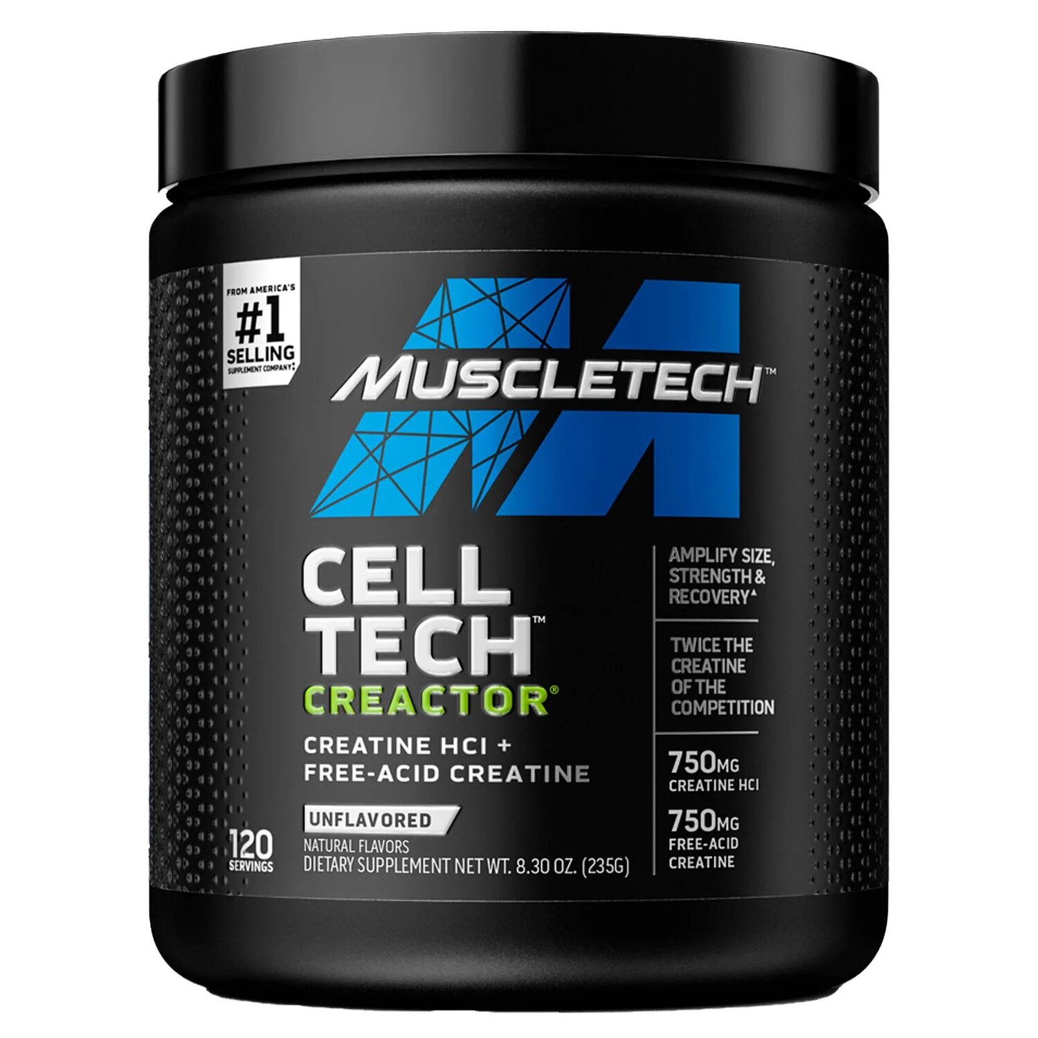 Muscletech Performance Series CREACTOR Creatine HCI Unflavored 8.29 oz (235 g) 
Muscletech Performance Series CREACTOR Creatine HCI Unflavored 8.29 oz (235 g)