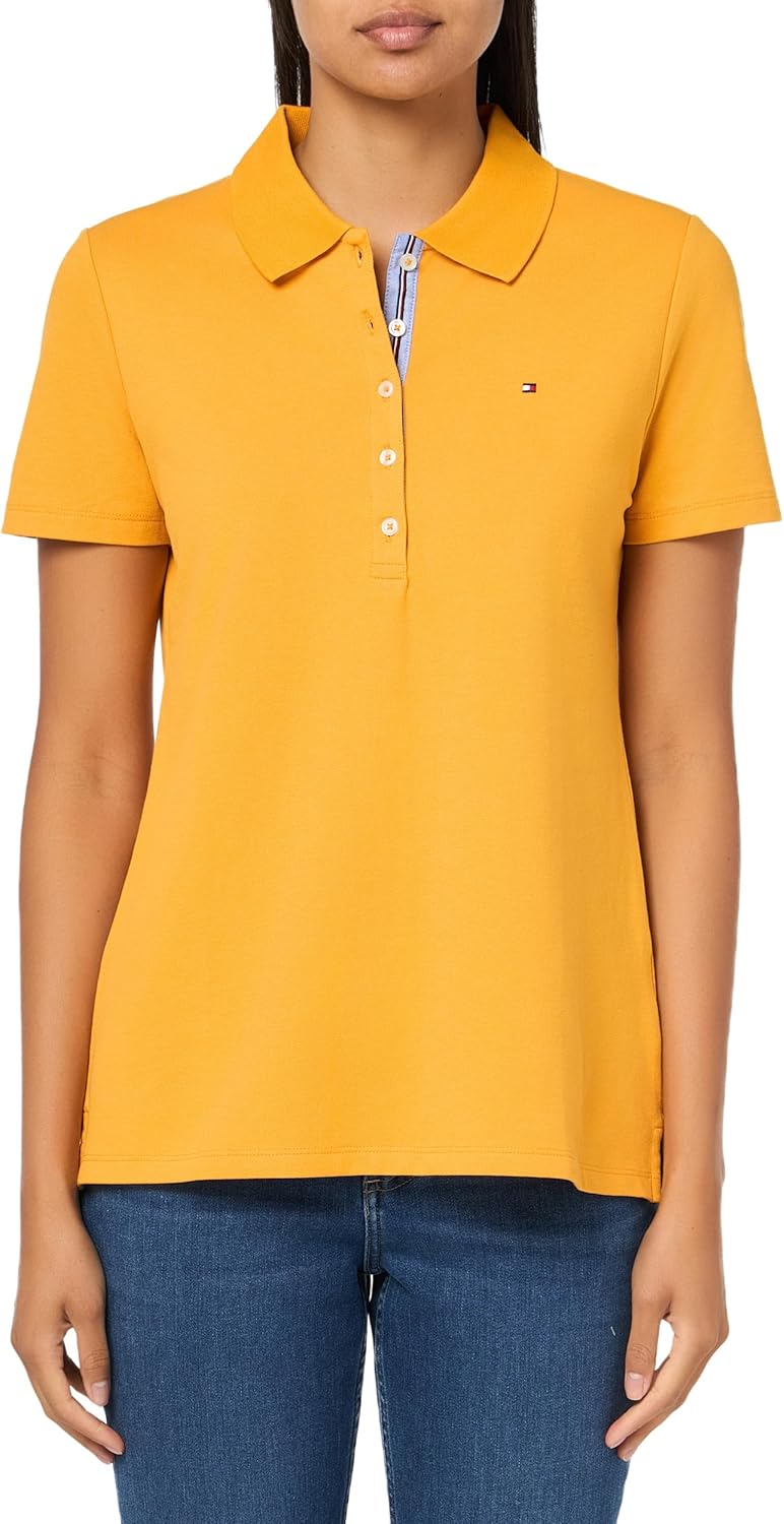 Женский спортивный топ Tommy Hilfiger с короткими рукавами из однотонного хлопкового пике, Sunflower
Женский спортивный топ Tommy Hilfiger с короткими рукавами из однотонного хлопкового пике, Sunflower