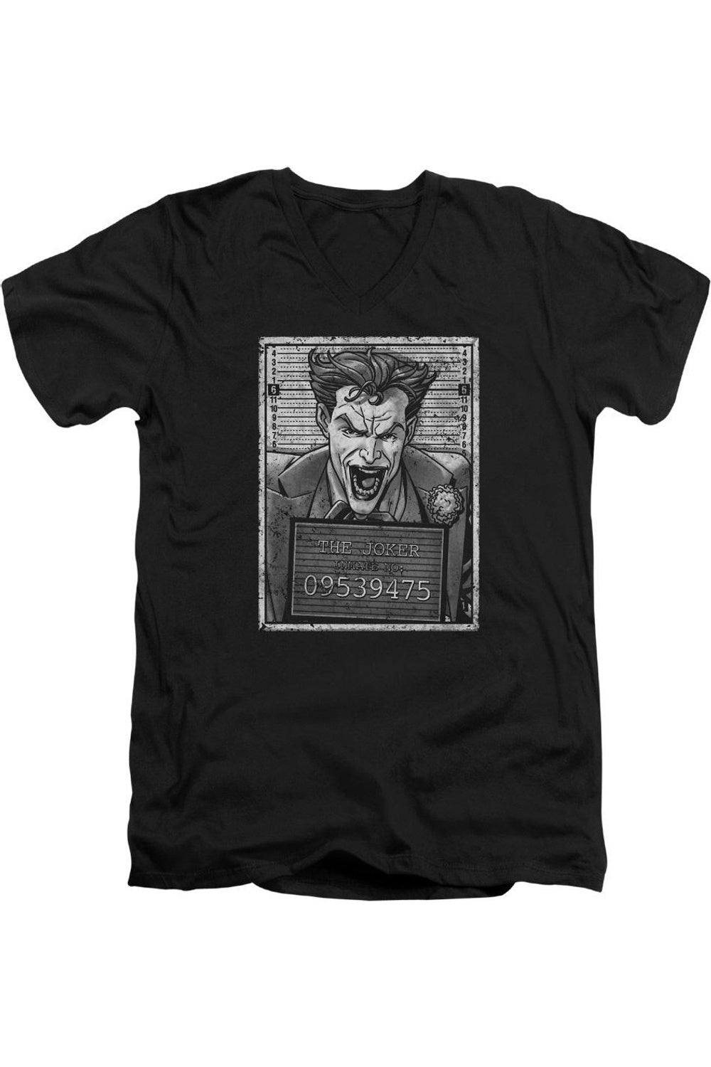 Футболка с коротким рукавом и V-образным вырезом для взрослых из премиального хлопка Batman Joker Inmate Gildan, черный
Футболка с коротким рукавом и V-образным вырезом для взрослых из премиального хлопка Batman Joker Inmate Gildan, черный