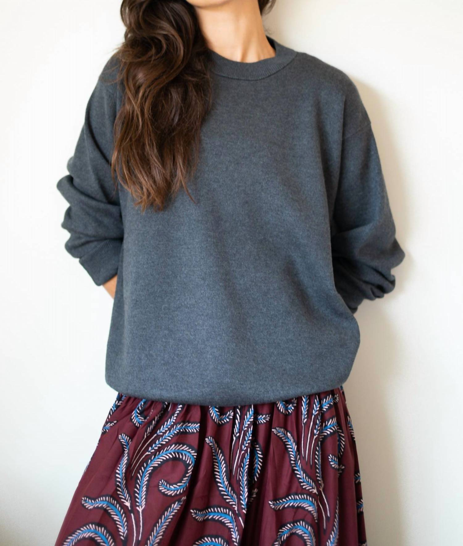 C.T.plage Двусторонний пуловер из шелка и кашемира серого цвета
C.T.plage Двусторонний пуловер из шелка и кашемира серого цвета