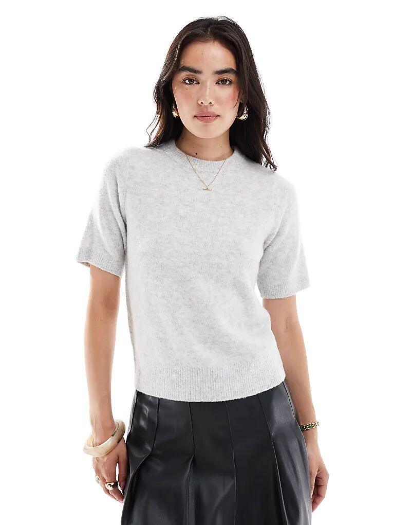 Трикотажная футболка New Look с рукавами-фонариками светло-серого цвета, Серый, Трикотажная футболка New Look с рукавами-фонариками светло-серого цвета
Трикотажная футболка New Look с рукавами-фонариками светло-серого цвета, Серый, Трикотажная футболка New Look с рукавами-фонариками светло-серого цвета